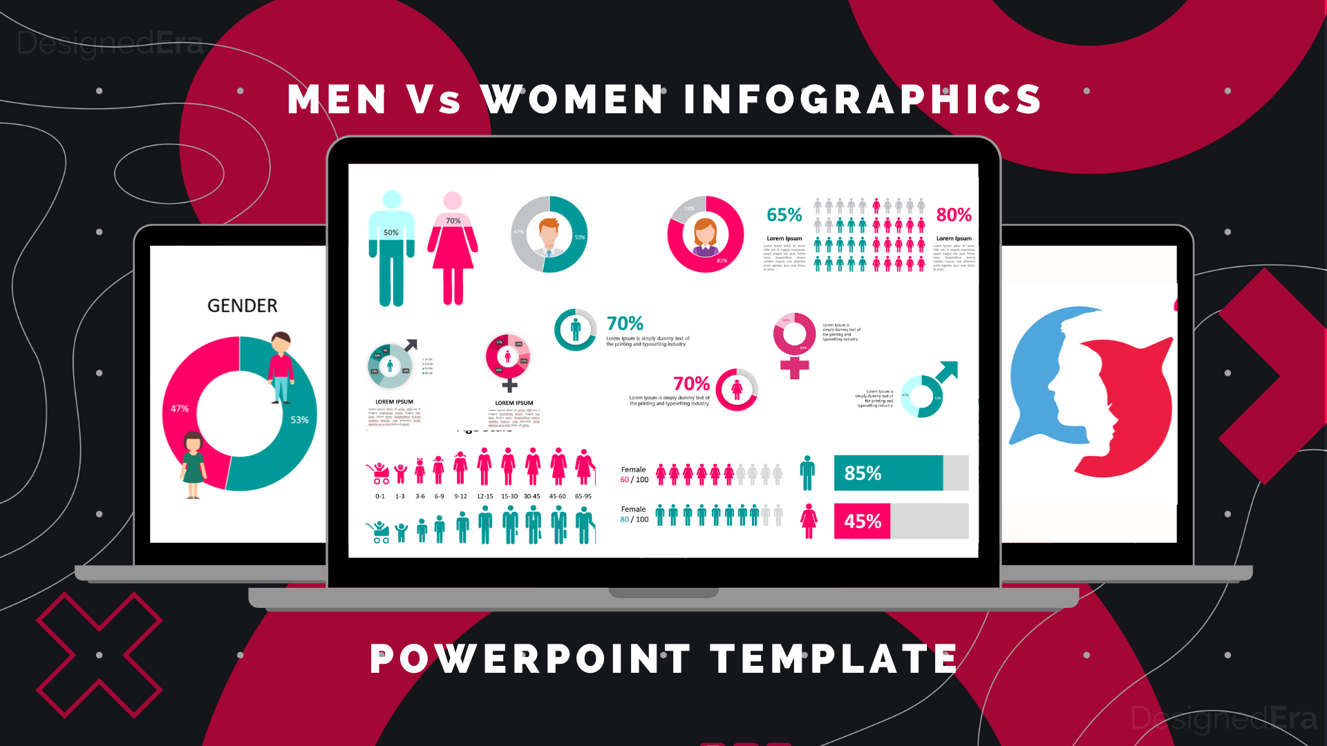 Men Vs Women Infographics Template Download Now Designedera 6224