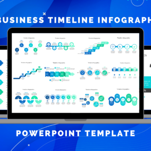 30 Animated Business Timeline infographics PowerPoint Template Company Milestones