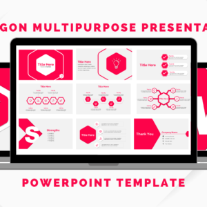 Hexagon Multipurpose Presentation Powerpoint Template DesignedErA