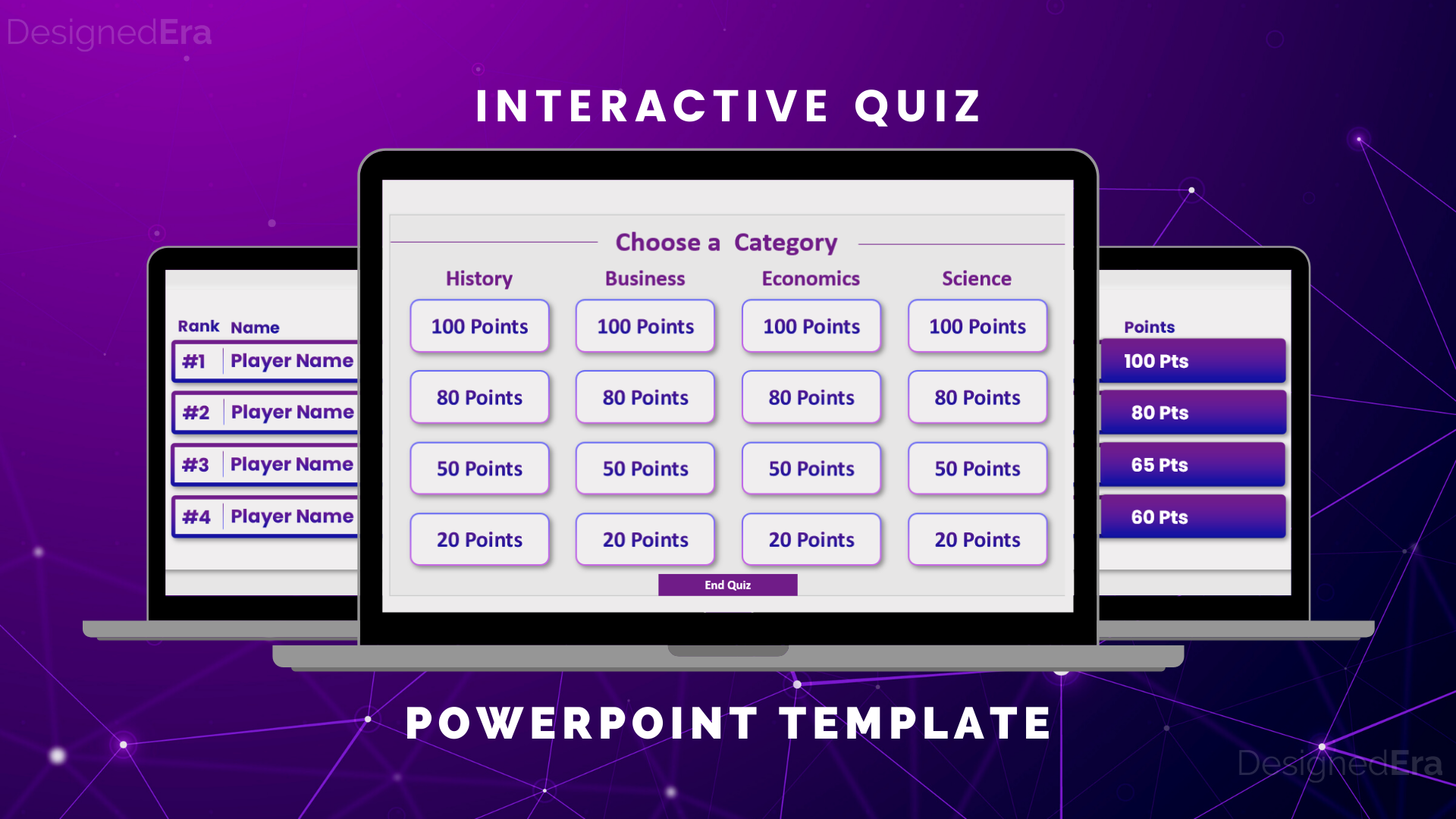Interactive Quiz PowerPoint Template DesignedEra