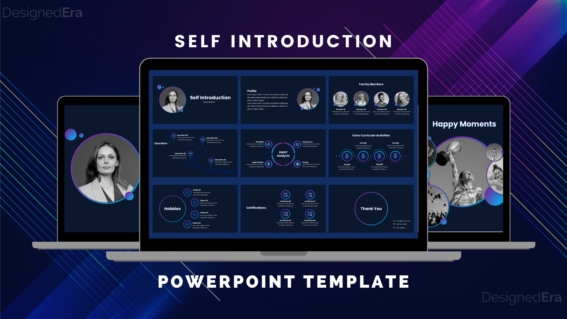 self presentation powerpoint template free