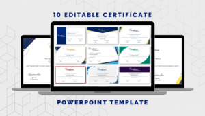 10 Editable Certificate PowerPoint Template