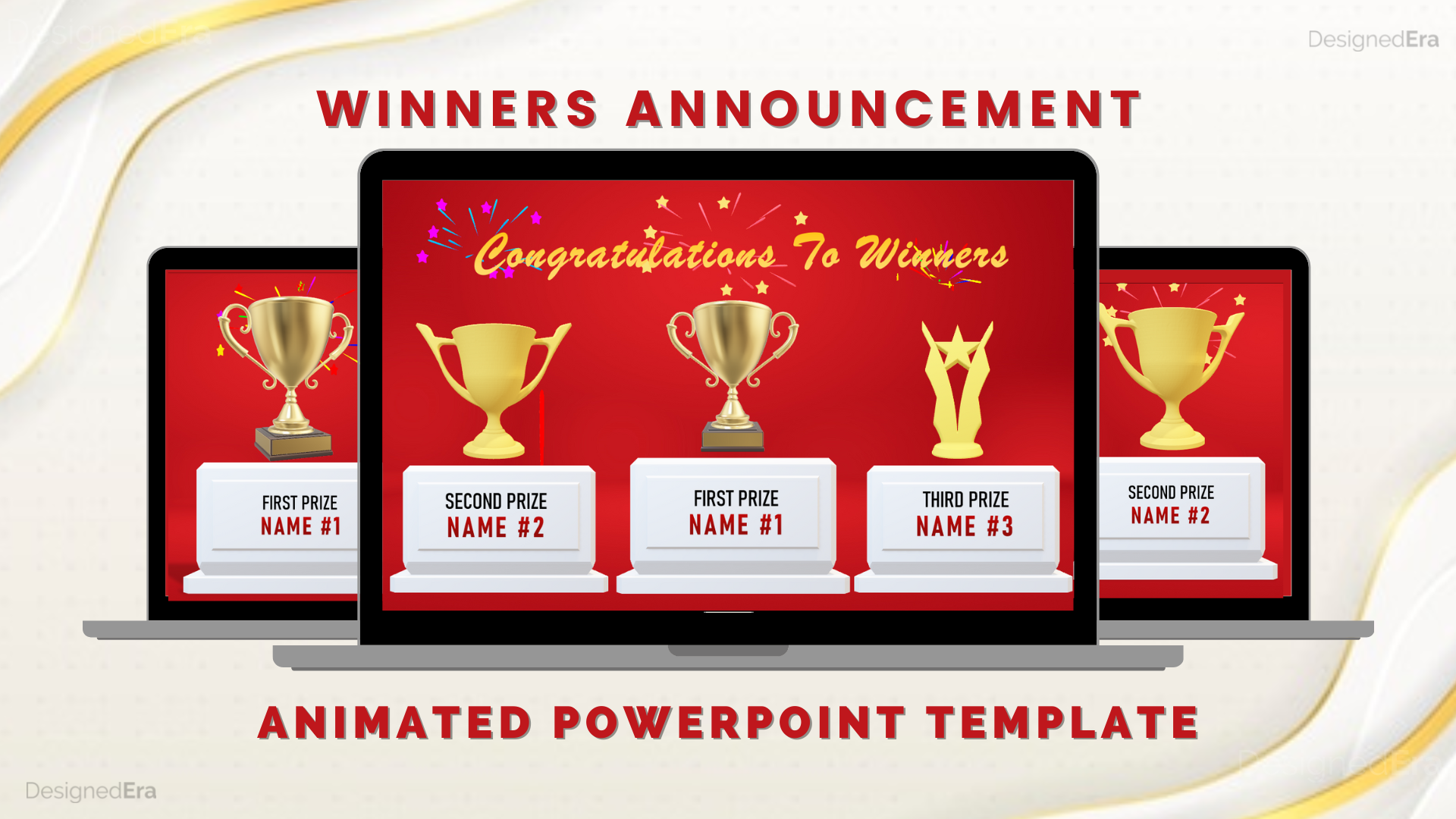 Winners Announcement Animated PowerPoint Template DesignedEra